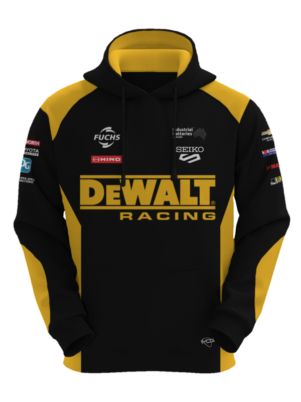 DR23U-002 DEWALT RACING UNISEX TEAM HOODIE Front